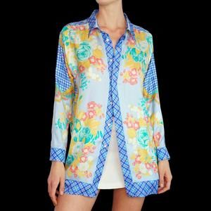Vintage 90s/Y2K Versace V2 silk blouse